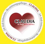 CLAUDIA "Ihr Pflegeservice mit Herz" Logo