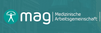 m a g | medizinische Arbeitsgemeinschaft GbR Juleen Ochola Logo