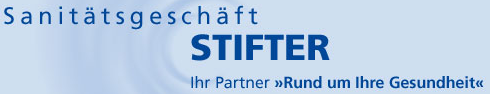 Sanitätsgeschäft STIFTER Logo
