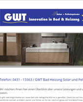 Kiel, Firma GWT - Gas- und Wassertechnik