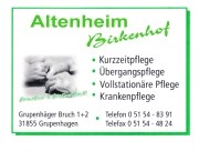 Aerzen OT Groppenhagen, Altenheim Birkenhof GmbH & Co.KG