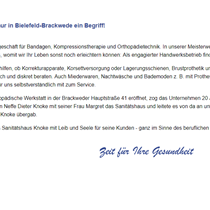 Bielefeld, Sanitätshaus Knoke